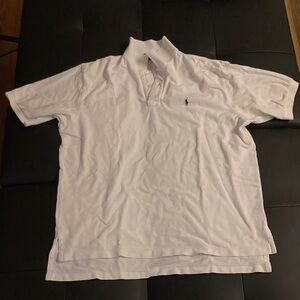 Ralph Lauren White Polo Shirt with Logo